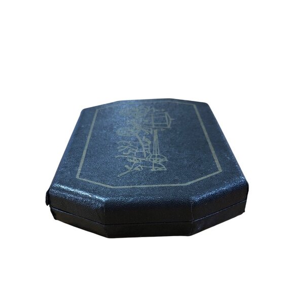 Vintage Stacy Cufflinks Tie Clips Set Mother Of Pearl Rhinestone Details Mens - Picture 13 of 16